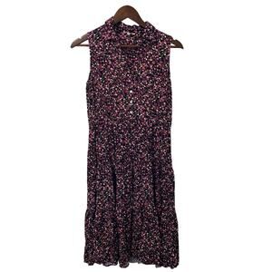 🎉 3 FOR $15 BDAY SALE Jane & Delancey Ditsy Floral Midi Dress Small Sleeveless